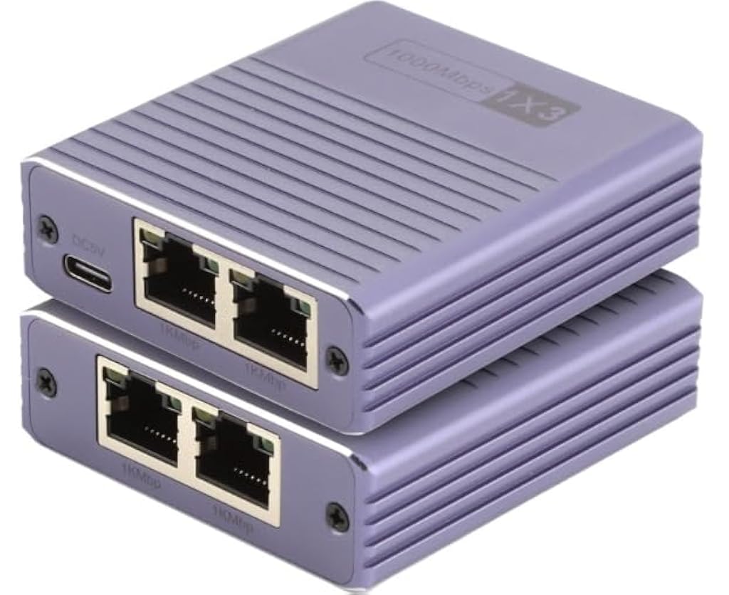 ZORBES® Ethernet Splitter 1 to 3 1000Mbps ZORBES® Ethernet Splitter 1 to 3 1000Mbps